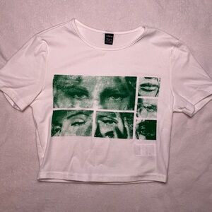 SHEIN Green Eyes Baby Tee